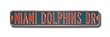 MIAMI DOLPHINS "MIAMI DOLPHINS DR" Authentic METAL STREET SIGN (6" X 36")