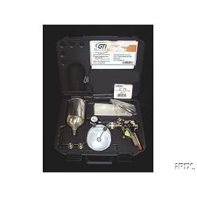 DeVilbiss GTI620G Gravity Feed HVLP Paint Gun with Aluminum Cup and 1.3-, 1.4-, and 1.5-Millimeter Tips