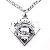 Philadelphia Phillies Chain Necklace & Enameled Pewter Pendant