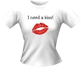 Eigenschaften Shirt Zauber  / Shirt Zauber Lady Fun T-Shirt - I need a kiss! - XL