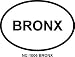 BRONX Oval Bumper Sticker
