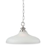 Review Royce Lighting RP700DW/1-12 / Royce Lighting RP700DW/1-12 Prescott Downlight Pendant Brushed Steel with White Alabaster Globe
