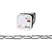 Campbell 0332426 Low Carbon Steel Straight Link Coil Chain in Square Pail, Zinc Plated, 2/0 Trade, 0.18" Diameter, 225' Length, 520 lbs Load Capacity
