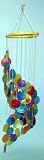 Rainbow Colored Spiral Capiz Chime Windchime New 31.5"