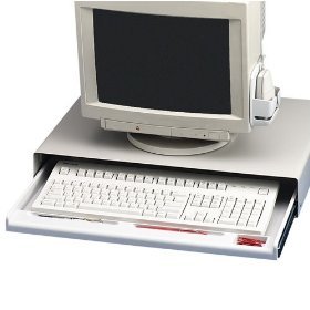 Kensington Standard Desktop Keyboard Drawer, includes Monitor Shelf, Keyboard Tray (K60008)