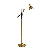 IMAGE OF Kichler Lighting 74160 Westwood at Work Portable Adjustable 53.5-Inch Floor Lamp, Antique Brass with Metal Shade