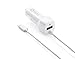 iPhone 6 Car Charger, Shackle Lightning Coiled Car Charger Adapter for iPhone 6/6s 6 Plus with extra 2.1A High Speed USB port, White