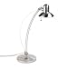 Catalina Lighting 12044118087 Axis Flexible Halogen Metal Desk Lamp, Adjustable Shade, 25 High, Steel Gray