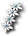 Sterling Silver Reverse Daisy Flower Belly Button Navel Ring