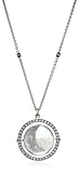 Moritz Glik "Kaleidescope" 18K and 14K White Gold Floating Diamond Crescent Pendant Necklace