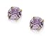 9ct Gold and Amethyst 4mm Stud Earrings