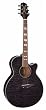 Jasmine ES450C NEX Cutaway Acoustic-Electric Guitar with Free Hardshell Case - Charcoal Quilt