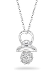 0.28 Cts Diamond Pendant in 18K White Gold