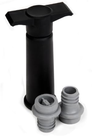 Wine Pump Vacuum Stopper with Two Stoppers - Extend the Life of Your Wine with this Pumper Sealer - Wine Bottle Preserver and Cork - Vacu Vin Alternative - Wine Saver