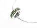 Sterling Silver Peridot Colored CZ August Birthstone Pendant with Snake Chain
