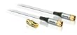 Philips Cavo SAT presa F, incl. adattatore coassiale, 2m, colore: Bianco