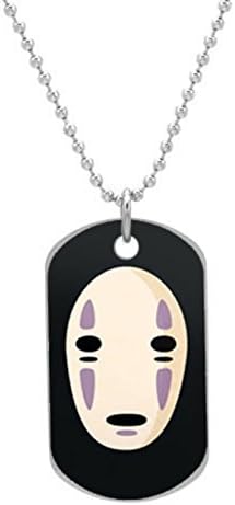 S2099 Spirited Away No Face Custom Unique Oval Dog Tag Pet Tag Necklace Pendant