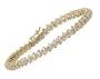 Traditional Diamond Swirl Bracelet