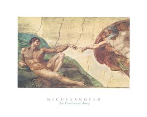 ポスター ミケランジェロ ブオナローティ The Creation of Adam