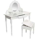 KidKraft Diva Table and Stool - White