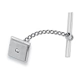 Stainless Steel 0.03ct Diamond Tie Tac