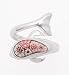 Girls Wrap Style Pink Millefiori Italian Glass Dolphin Sterling Silver Ring (Size 9)