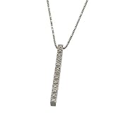 0.16Ct.T.W. Sparkling Round Cut Diamonds, 14KT. White Gold. Diamond Fancy Necklace