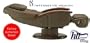 HT-136 Cashew Leather Robotic Massage Chair Recliner
