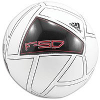 Adidas F50 X-Ite Soccer Ball (White, Black, Core Energy, Size 5)