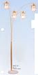 BEAUTIFUL FLOOR LAMP IN FRENCH GOLD FINISH 91"H