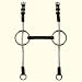 Coronet Mullen Rubber Mouth Gag Bit with Rolled Nylon Cheeks