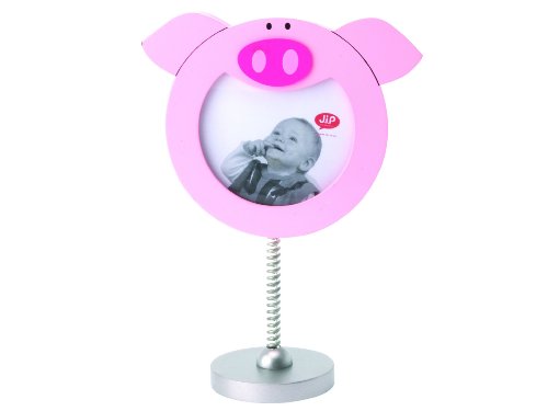 J.I.P. Bilderrahmen Schweinchen auf einer Feder, Holz, pink Preisvergleich