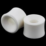 Pair of Natural White Bone Double Flared Tunnel Plugs 8mm 0 Gauge