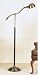 Office Products : Sight Saver 05F674AB Antique Brass And Black Finish Pharmacy Floor Lamp