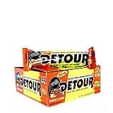 Detour Deluxe Whey Protein Energy Bar, 12/3oz bars Caramel Peanut
