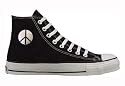 Chuck Taylor All Star Hi Top Custom with Metallic Peace