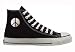 Chuck Taylor All Star Hi Top Custom with Metallic Peace