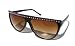Burgundy Red & Black Rhinestone Vegas Party Flat Top Hip Hop Sunglasses with Apple Shaped Lenses / Womens