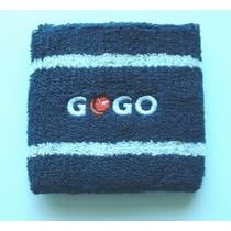<b>GOGO Thick Two Color Stripe Embroidery Wrist Band w / GOGO Logo(Narrow), Wristbands, Sweatbands</b>