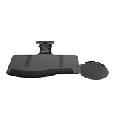 Tuk-A-WAY Natural Phenolic Keyboard Tray with Oval Mouse Platform