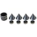dynavox 204605  4x Boxenspikes Noisekiller Lautsprecher Absorber Spikes chrome