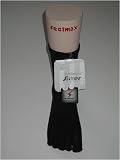 Diabetic Socks Feelmax Silver Health Toe Socks SOLID BLACK No Stripes Men's 10 - 14