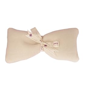 Spa Eye Pillow Ivory Fleece Filled with Organic Lavender Microwavable Aromatherapy