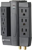 Sanus Systems Elm202-b1 6-outlet Low-profile Surge Protector