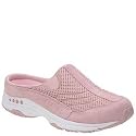Easy Spirit Women's Traveltime Mule,Lt Pink/White Suede,10 1/2 M