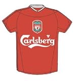 OFFICIAL LIVERPOOL HOME SHIRT ENAMEL PIN BADGE