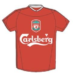 OFFICIAL LIVERPOOL HOME SHIRT ENAMEL PIN BADGE