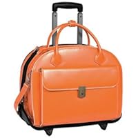 McKleinUSA Glen Ellyn 94360 W Series Italian Leather Detachable-Wheeled Ladies Briefcase (Orange) McKleinUSA Glen Ellyn 94360 W Series Italian Leather Detachable-Wheeled Ladies Briefcase (Orange)