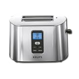Krups TT6190 Stainless-Steel 800-Watt 2-Slice Digital Toaster