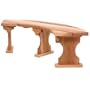 All Things Cedar QR60 Quarter Round Backless Bench (Partially Assembled)